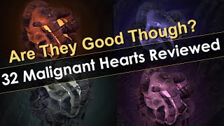 All 32 Malignant Hearts Revealed Lets Look Through Them [upl. by Athalla]