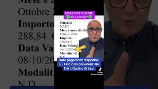 PAGAMENTI DELLA NASPI youtube letstalk youtubeshorts perte letstalk826 yes letustalk [upl. by Rim868]