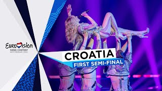 Albina  TickTock  LIVE  Croatia 🇭🇷  First SemiFinal  Eurovision 2021 [upl. by Tterrag]