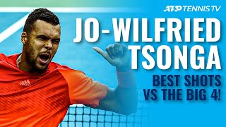 JoWilfried Tsonga Best ATP Shots amp Rallies vs The Big 4 [upl. by Ahsatniuq]