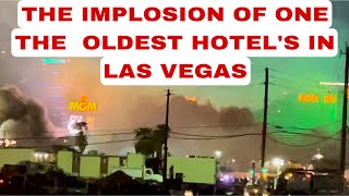 Tropicana hotel Demolished in Las Vegas theimplosionhotelinlasvegastropicanahotellasvegas [upl. by Hutt15]