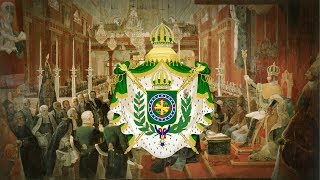 Empire of Brazil 1822–1889 National Anthem quotHino da Independênciaquot Remastered [upl. by Esiuole]