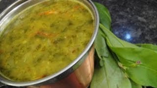 Pasalai Keerai Parrupu Kulambu In Tamil  Spanish Dhal Gravy In Tamil  Gowri Samayalarai [upl. by Ahtimat]