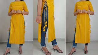 New Kurti Design Cutting and Stitchinglatest side Dori Kurti CuttingSuit Kurti Design 2023 [upl. by Uwton777]