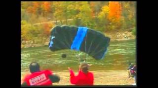 Raw Base Jumpers Leap From WVa Bridge [upl. by Kaete]