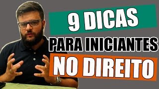 DICAS PARA INICIANTES NO CURSO DE DIREITO  O DIREITO E EU [upl. by Charlene]