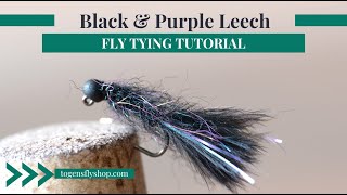 Black amp Purple Leech  Fly Tying Tutorial [upl. by Jutta544]