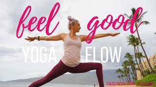 Feel Good Vibes Yoga Flow 25 minute Yoga Practice [upl. by Salvadore239]