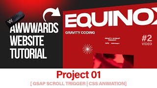 Awwwards Worthy Website 2  Project 01 Scrolly Sticky Background Animations  GSAP Scroll Trigger [upl. by Dorcia]