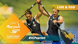 Day 2 Semis Heats  2023 ICF CanoeKayak Sprint Junior amp U23 World Championships Auronzo Italy [upl. by Blithe308]