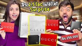 Aroob Surprised Me With A Rs 250000 Gucci Wallet 😱 [upl. by Enitsyrhc]