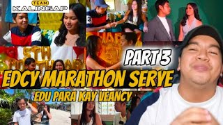 EDCY MARATHON SERYE KUYA JENS REACTION COMPILATION PART 3  EDU PARA LANG KAY VEANCY kalingaprab [upl. by Assirahc]