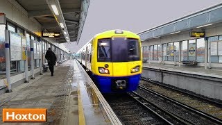 Hoxton  East London Line  London Overground  British Rail Class 378 [upl. by Rybma]