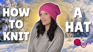 How to Knit a Hat  Beginner Friendly  Sockhead Slouch Hat by Kelly McClure [upl. by Oknuj869]