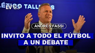 CONFERENCIA DE ANDRÉS FASSI PRESIDENTE DE TALLERES LE APUNTÓ AL CHIQUI TAPIA [upl. by Yrrac]