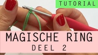 magische ring leren haken DEEL 2 [upl. by Yroger425]