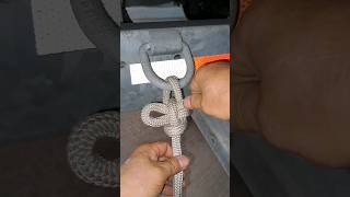 truckers knot strong and easy to remove tutorial dotknot youtube diy subscribe shorts viral [upl. by Ayiotal]