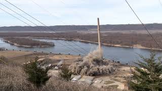 Dairyland Power Cooperative Genoa Station 3 Demolition [upl. by Opportuna694]