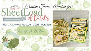 August 2024 SheetLoad of Cards [upl. by Lucille]