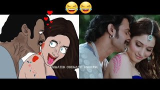 Panchi Bole Full Mix Song Funny Meme Drawing 🤣🤣🤣  Bahubaali  Prabhas Tamannah Bhatia [upl. by Attebasile]