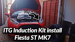 ITG Induction Kit install on the Fiesta ST  Fitting Guide [upl. by Renaxela]