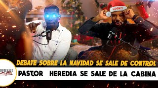 DEBATE SOBRE LA NAVIDAD SE SALE DEL CONTROL PASTOR HEREDIA amp PROFETA LEON 7 [upl. by Ofori]