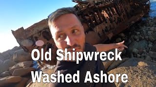 Shipwreck washed ashore after 44yrs [upl. by Issim221]