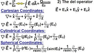 Physics 46 Maxwells Equations 10 of 30 Differential Form of Gauss Law 2 [upl. by Aira]