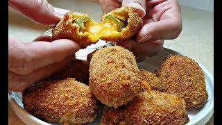 JALAPENO POPPERS  How to make Jalapeno Cheddar Poppers [upl. by Naujyt]