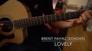 Lovely  Easy Guitar Lesson WTabs Brent Faiyaz Sonder [upl. by Ylellan]