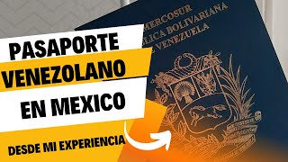 RENOVACION DE PASAPORTE VENEZOLANO EN MEXICO 2024 [upl. by Heinrike]