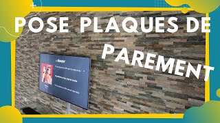 comment poser des plaquettes de parement en pierre naturelle [upl. by Eniamahs]