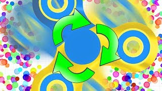 WORLDS BIGGEST SPINNER KILL  Slitherio With Fidget Spinners  Spinzio Part 6 [upl. by Ozner]