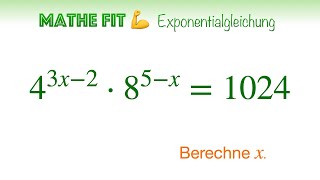 🏋️‍♀️ Mathe Fit 73  Kannst du diese Exponentialgleichung lösen [upl. by Ineslta]