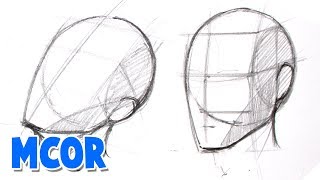 Como Dibujar la Cabeza Humana  Cualquier Vista  Conceptos Basicos 1  Tutorial [upl. by Dnalrag647]