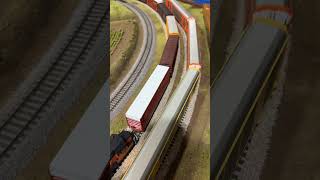 HO Scale Trains Running hoscaletrains modelrailroad [upl. by Ardnohsal]