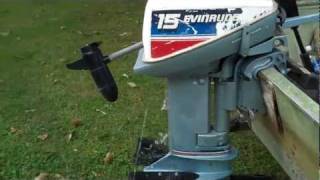 Cold Start 15hp Evinrude [upl. by Sebbie828]