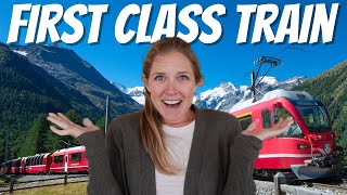 WE TOOK A FIRST CLASS TRAIN ACROSS SWITZERLAND was it worth it [upl. by Amorete79]