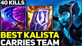 RANK 1 BEST KALISTA IN THE WORLD CARRIES HIS TEAM PATCH 1413  League of Legends [upl. by Dnalkrik]