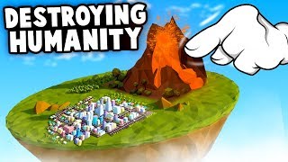 Creating a VOLCANO to DESTROY HUMANITY Simmiland Gameplay [upl. by Akihsal281]