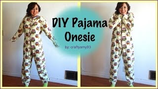 DIY Pajama Onesie [upl. by Airoled]