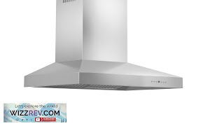 Wall Mount Range Hood in Stainless Steel 66748 ZLINE 48 in Review [upl. by Aibonez]