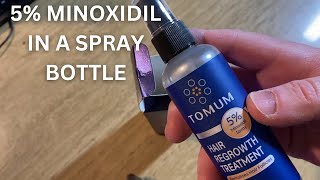 Tomum 5 Minoxidil Hair Growth Spray [upl. by Ahcsatan]