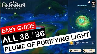 Easy Guide to 36 Plume of Purifying Light to level up Amrita Pool  Genshin Impact [upl. by Velma704]