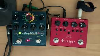 Suhr Eclipse and Source Audio Collider quick run throughs [upl. by Adnolat62]