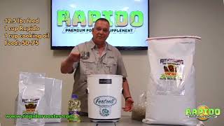 Jeff Mattocks on Feeding Rapido Premium Gamefowl Supplement to Adult Birds [upl. by Neerod220]