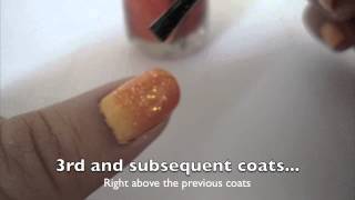 Gradient Nail Art Tutorial no sponge [upl. by Debbie]