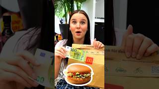 McDonalds 🍔 in 3 Bissen  100€ Shorts [upl. by Saylor]