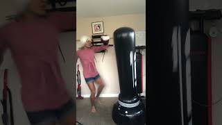 Punching bag with gloves baguazhang fitness martialarts [upl. by Odette]