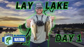 AL BASS Nation State CHAMPIONSHIP  DAY 1 Lay Lake  Coosa River [upl. by Piotr]